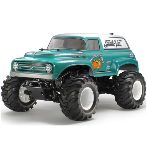 Tamiya 1:10 R/C Squash Van Green & White Painted Body GF-02 TAM47497