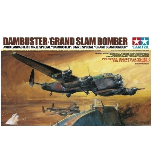 Tamiya 1/48 Avro Lancaster B Mk.III Sp.B Mk.I Sp Plastic Model Kit TAM61111