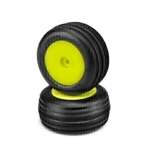 JConcepts Carvers - Green Compound - Pre-Mounted Yellow Wheels Fits JCO3101-2291