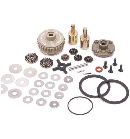 Schumacher Racing Aluminum Diff Complete V2 Front - L1R schU8512