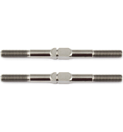 Associated FT Titanium Turnbuckles M3x42 mm (1.65 in) silver ASC1403