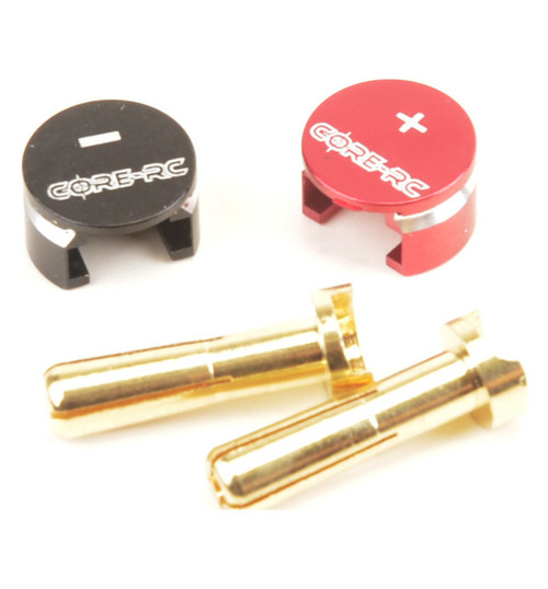 Core RC Low Pro Heat Sink Bullet Plug Grips - 4mm CR863
