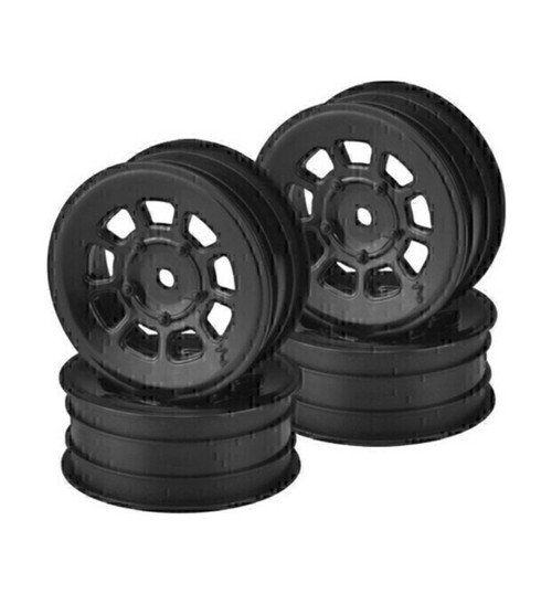 JConcepts 9 shot - B7 -B6.4 - YZ2 - XB2 - LD3 2.2 front wheel black - 4 JCO3397B