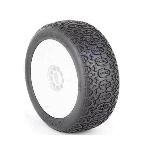 AKA Racing 1/8 Buggy Chain link Super Soft Long Wear W/ Red Inserts AKA14017QR