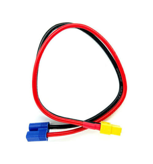 Racers Edge Charge Adapter: Ec3 Device to M Xt60- 300mm Wire RCE1686