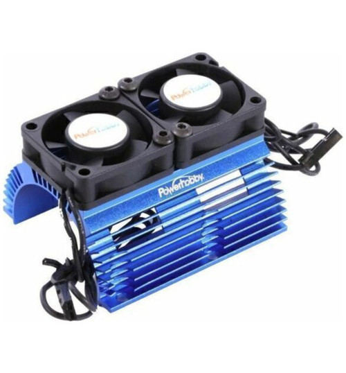 PowerHobby Heat Sink W/ Twin Blue PHBPH1289BLUE