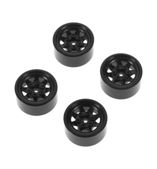 RC4WD Stamped Steel 1.0 Inch Stock Beadlock Wheels Black RC4Z-W0229