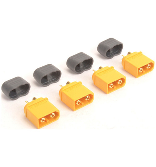 Monkey King RC Xt60 Plug with Sheath Male Only - 4 pieces MK2980HM