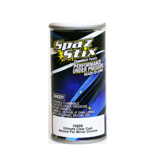 Spaz Stix Ultimate Clear Coat for Mirror Chrome Aerosol Paint 3.5oz SZX10909