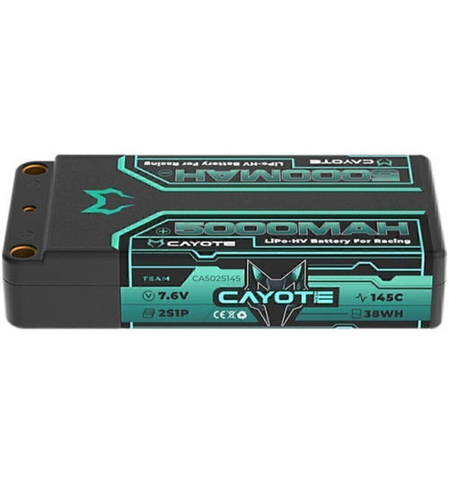 Cayote 2s 145c Lcg Shorty Lihv Battery (7.6v/5000mah) CYE502S145