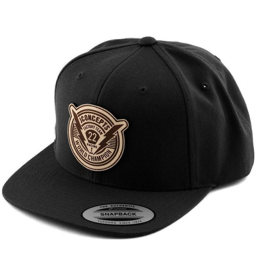 JConcepts Black Flat Bill Forward Pursuit Hat JCO2974B