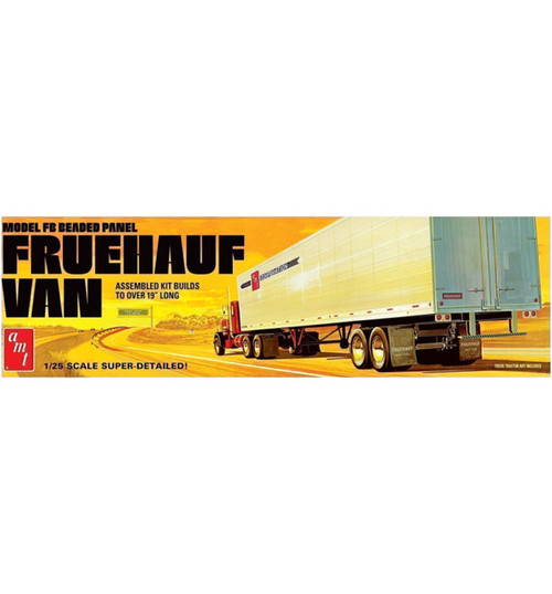 AMT 1/25 Fruehauf 40 Beaded Van Trailer Plastic Model Kit AMT1478