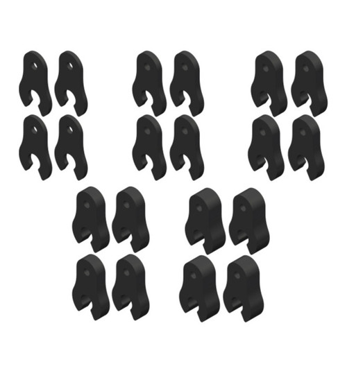 Corally Caster Clips Set - 1 to 4.5mm - 1 Set: Dementor Kronos Pyth COR00180-109