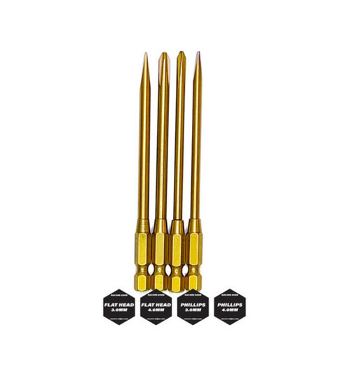 Racers Edge Titanium Phillips & Flat Tips Power Tool Replacements 4 RCE7202