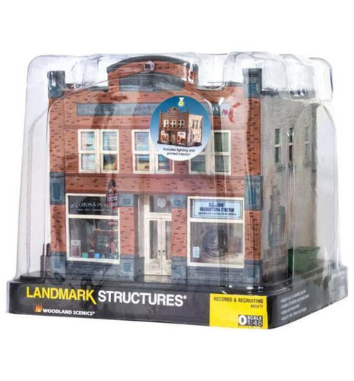 Woodland Scenics O Records & Recruiting Building WOOBR5871