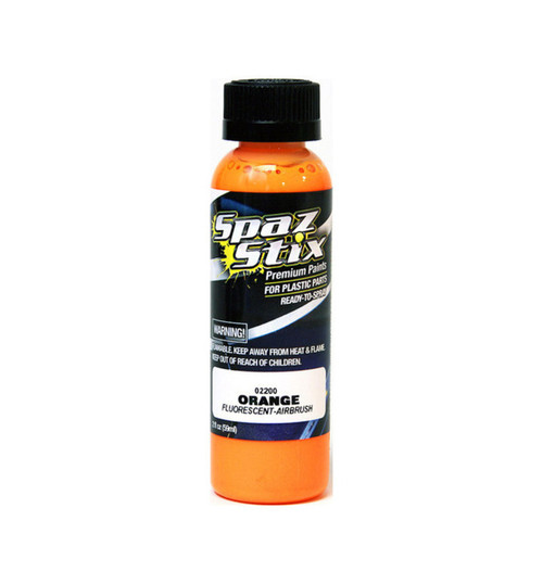Spaz Stix Orange Fluorescent Airbrush Ready Paint 2oz Bottle SZX02200