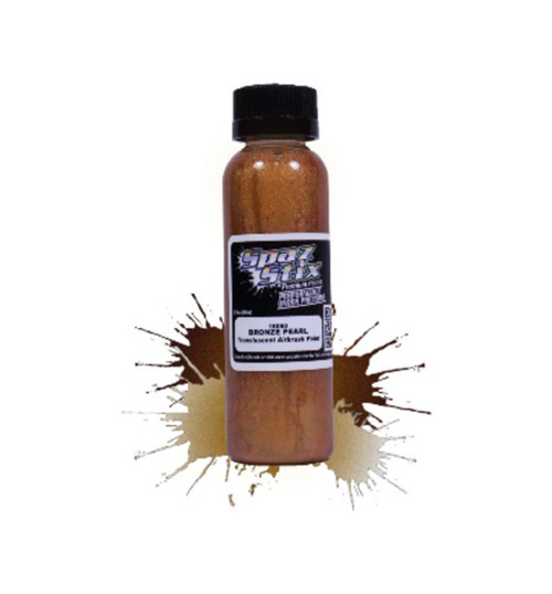 Spaz Stix Bronze Pearl Airbrush Ready Paint 2oz Bottle SZX16060
