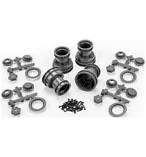 JConcepts Mini-Tribute Wheel with Hex Adaptor Covers Mock Bead Lock 4pc JCO3455G