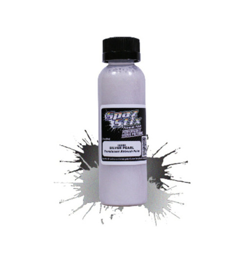 Spaz Stix Silver Pearl Airbrush Ready Paint 2oz Bottle SZX16080
