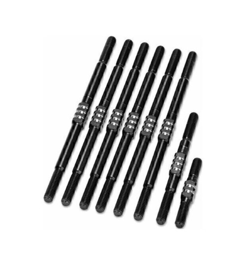 JConcepts RC10T Fin Titanium Turnbuckle set 8pc - stealth black JCO2828-2