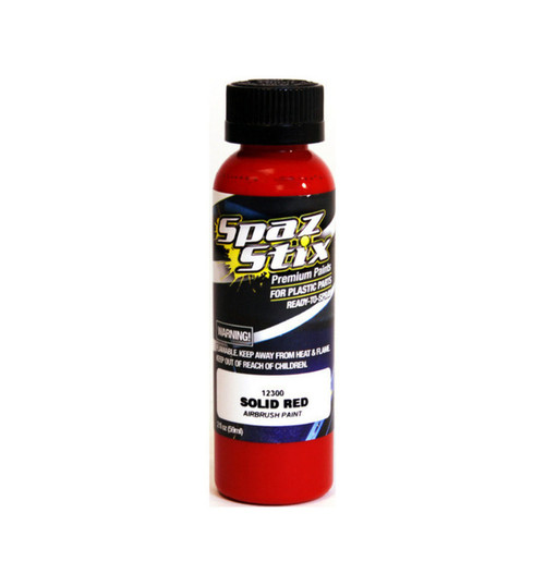 Spaz Stix Solid Red Airbrush Ready Paint 2oz Bottle SZX12300