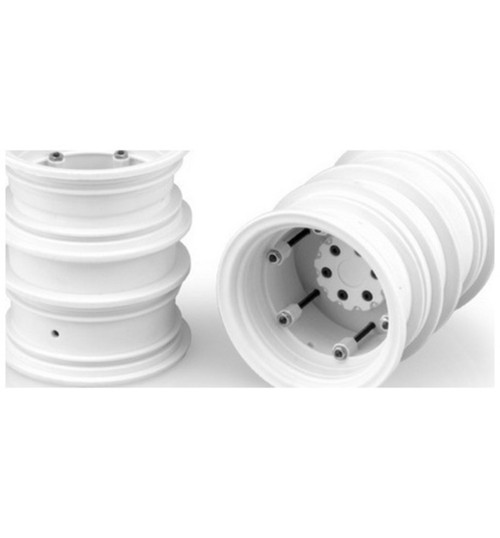JConcepts Krimson Dually 2.6 dual wheels w adaptors 2 -white JCO3388W