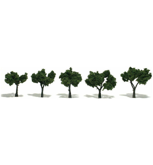 Woodland Scenics Pre-Assembled Tree Medium Green 1.25-2 5 WOOTR1502
