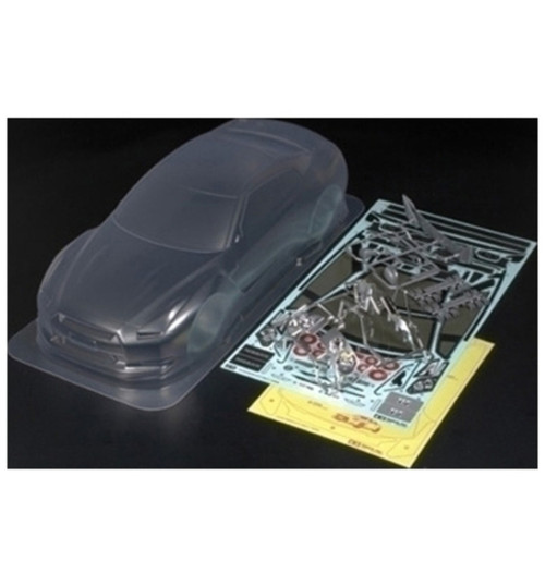 Tamiya 1:10 Clear Nissan GT-R Body Parts Set TAM51340