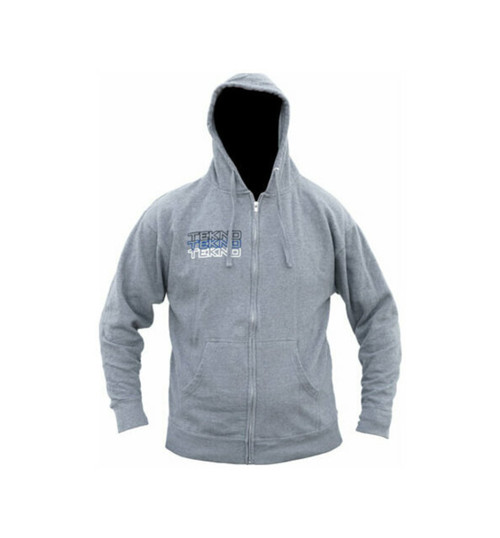 Tekno RC Zippered Hoodie (Stacked Logo Gray) L TKRHOODIE07L