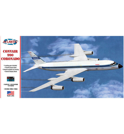 Atlantis Models Convair 990 Coronado 1:135 Plastic Model Kit AANH254