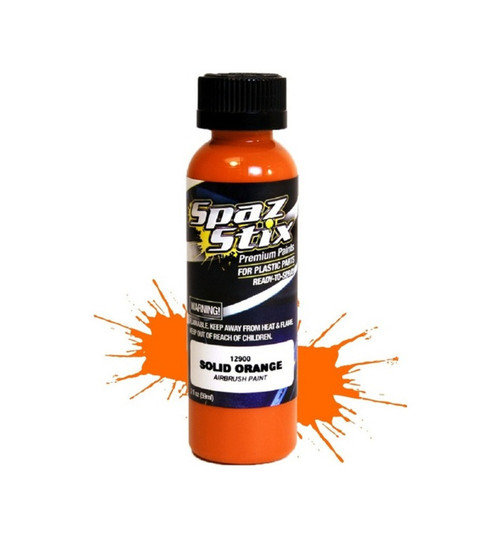 Spaz Stix Solid Orange Airbrush Ready Paint 2oz Bottle SZX12900