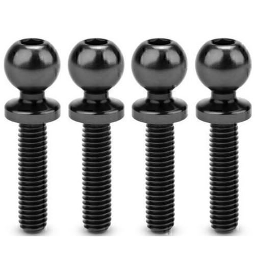 JConcepts Jci 5.5 X 12mm Revolved Titanium Ball-Stud Stealth Black 4pc JCO5135-2