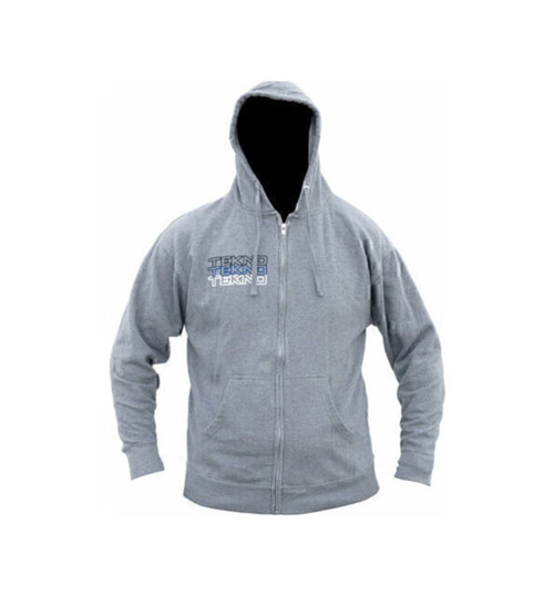 Tekno RC Zippered Hoodie (stacked logo gray) XXXL TKRHOODIE07XXXL