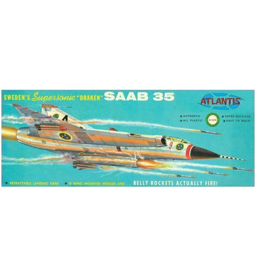 Atlantis Models Supersonic Saab Draken J-35 AANL570