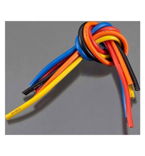 TQ Wire 10 Gauge Wire 1 BL 5-Wire Kit Black/Red/Blu/Yellow/Orange TQW1105