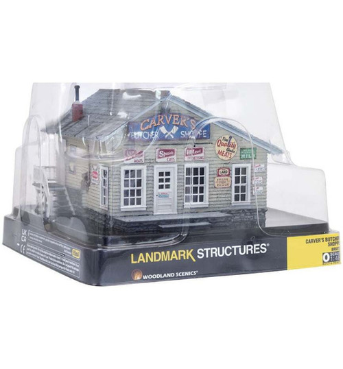 Woodland Scenics O Scale Carver s Butcher Shoppe WOOBR5872