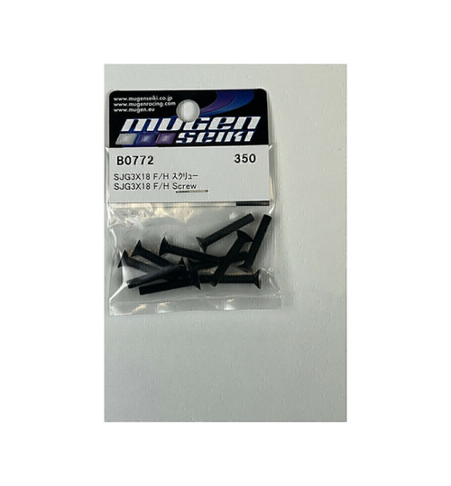 Mugen Sjg 3x18 F/H Screw (10 pieces) MUGB0772