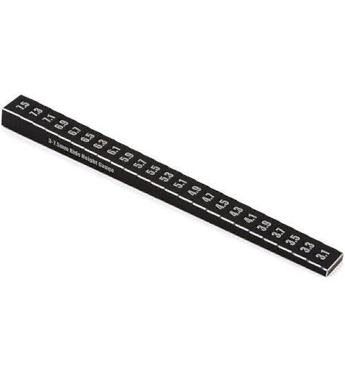 Yokomo Touring Car Aluminum Ride Height Gauge (Black) (3-7.5mm) YOKYT-HGTC2
