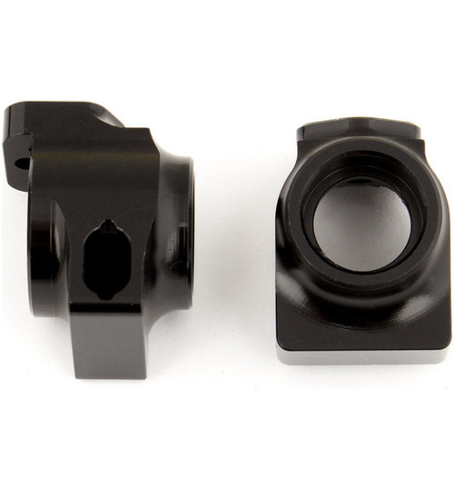 Associated B64 FT Aluminum Rear Hubs (Black) ASC92099