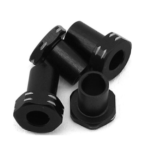 JConcepts RC10b7 Aluminum Caster Hat Bushings 4pc Black Fits RC10b7 JCO5186-2