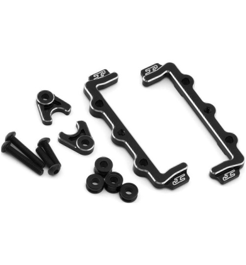JConcepts RC10B7 Aluminum Battery Hold And Swing Set - Black JCO5195-2