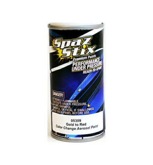 Spaz Stix Color Change Aerosol Paint Gold/Red 3.5oz Can SZX05309