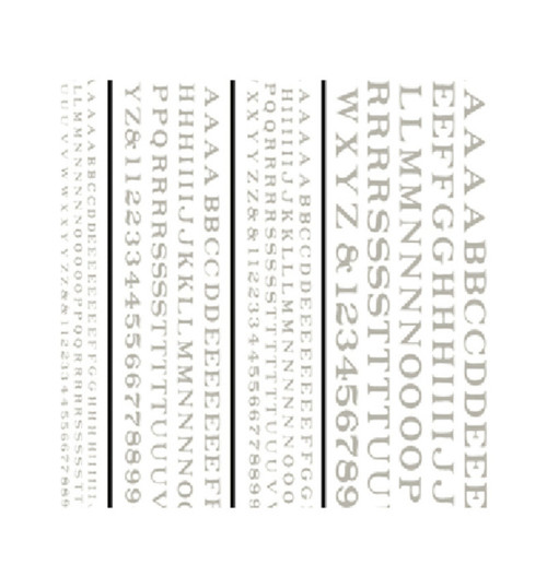 Woodland Scenics Railroad Roman Letters White WOODT506