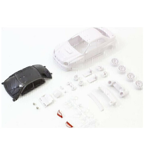 Kyosho Impreza WRC 2002 White Body Set w/Wheel Mini-Z KYOMZN200
