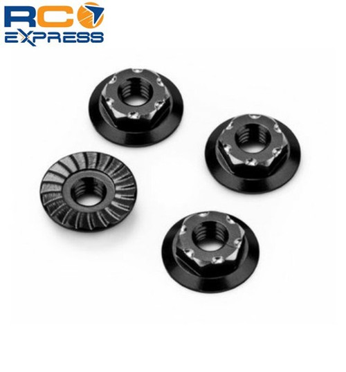 JConcepts RC10b7 M4 Low-Profile Aluminum Wheel Nut Blue 4pc Fits Vehicl JCO52162