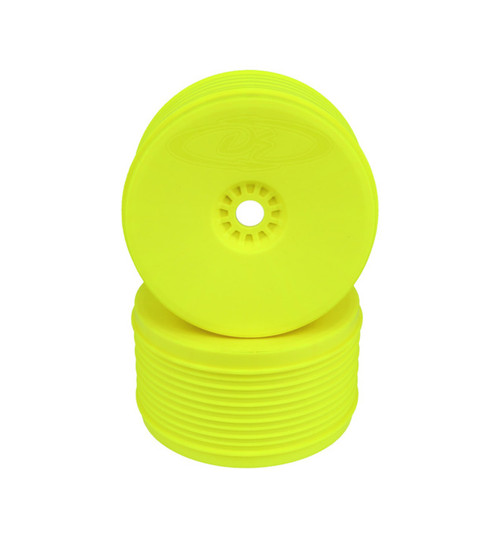 DE Racing Speedline Plus Truggy Wheels for 1/8 Truggy / YELLOW / (4) DER-PT4-8Y