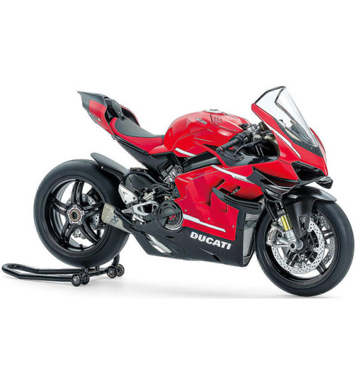 Tamiya 1/12 Ducati Superleggera V4 Motorcycle Model W/Racing Kit TAM14143