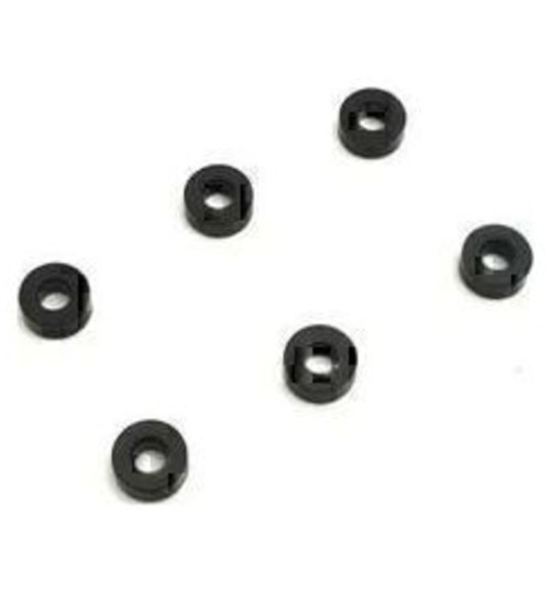Kyosho Aluminum Collar 3x7x3mm/Black/6 pieces KYO97059-03BK