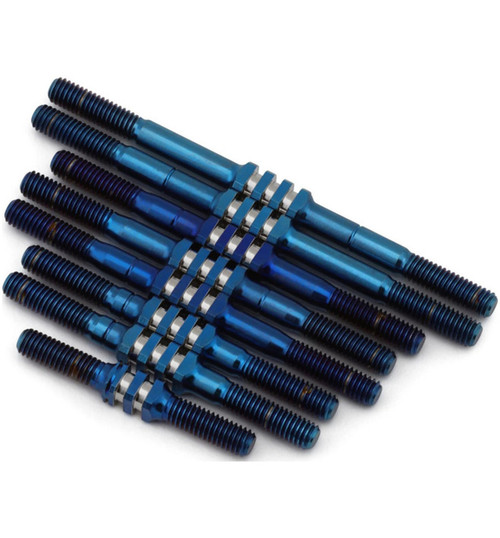 JConcepts RC10 Worlds Fin titanium turnbuckle set - burnt blue 8pc JCO2229-1