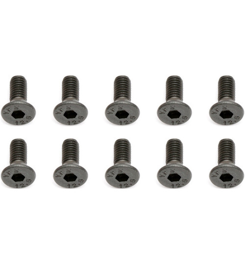 Associated M3x8mm Flat Head Hex Screw: MGT 10pcs ASC25201